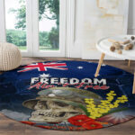 Australia ANZAC Day Round Carpet Freedom Ain't Free LT05