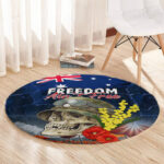 Australia ANZAC Day Round Carpet Freedom Ain't Free LT05