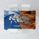 Custom Bulldogs and Tigers Tablecloth Rugby Mascot With Sporty Style LT9