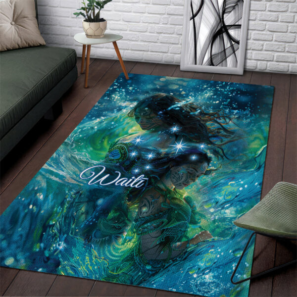 New Zealand Matariki Waiti Area Rug The Beginnings Of Life LT9