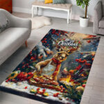 Kangaroo Chef Christmas in July Area Rug LT9