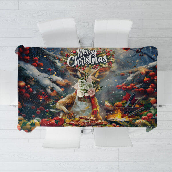 Kangaroo Chef Christmas in July Tablecloth LT9