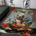 Koala Chef Christmas in July Area Rug LT9