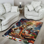 Aussie Christmas Kangaroo and Koala Area Rug LT9