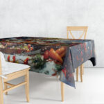 Aussie Christmas Kangaroo and Koala Tablecloth LT9