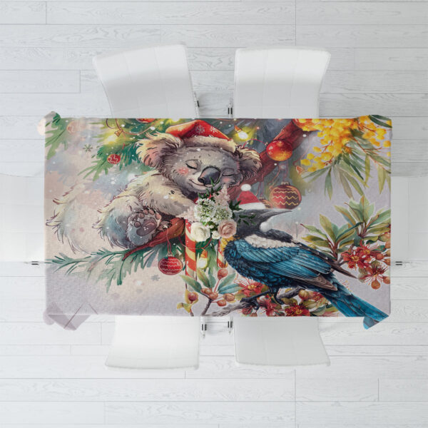 Koala and Tui Bird Christmas in July Tablecloth LT9