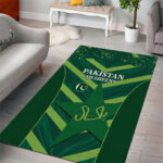 Pakistan Cricket Area Rug 2024 World Cup Go Shaheens LT14