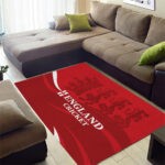 England Cricket Area Rug 2024 World Cup Go Champions LT14