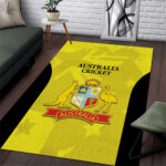 Australia Cricket Area Rug 2024 World Cup Go Aussie - Gold Version LT14