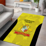 Australia Cricket Area Rug 2024 World Cup Go Aussie - Gold Version LT14