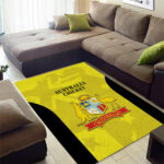 Australia Cricket Area Rug 2024 World Cup Go Aussie - Gold Version LT14