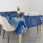 Australia Autism Awareness Tablecloth 4 April Indigenous Butterfly