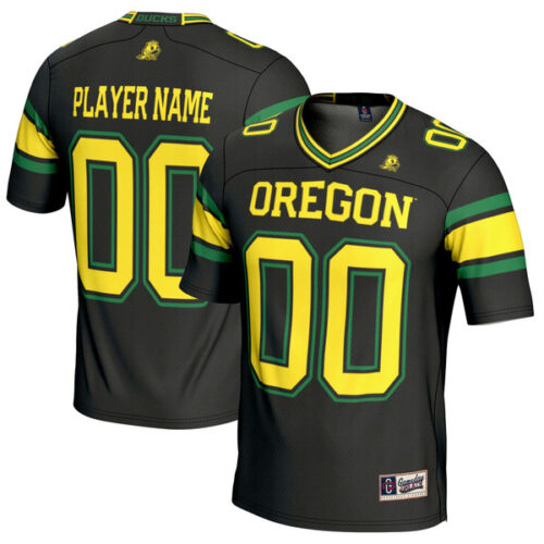 Oregon Ducks GameDay Greats NIL Pick-A-Player Football Jersey - Black - Lynsiley