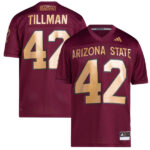 Pat Tillman #42 Arizona State Sun Devils adidas Football Icon Premier Jersey - Maroon - Lynsiley