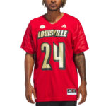 #24 Louisville Cardinals adidas Alternate Premier Strategy Jersey - Red - Lynsiley