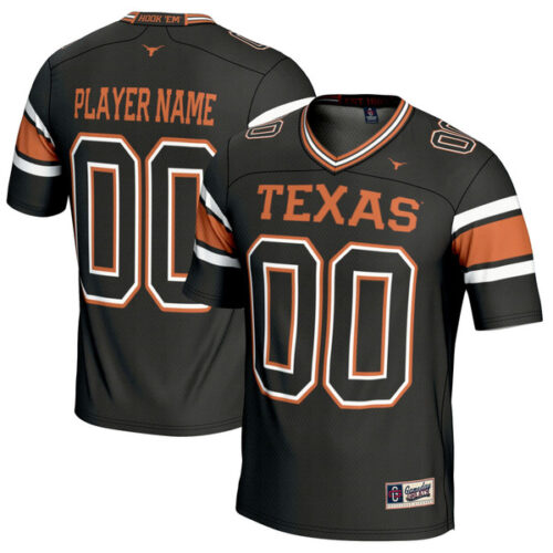 Texas Longhorns GameDay Greats NIL Pick-A-Player Football Jersey - Black - Lynsiley