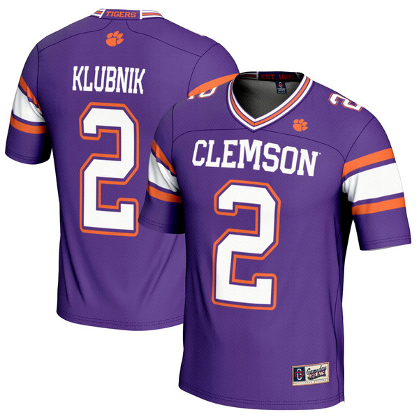 Cade Klubnik Clemson Tigers GameDay Greats Youth NIL Player Football Jersey - Purple - Lynsiley