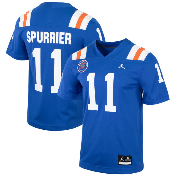 Steve Spurrier Florida Gators Jordan Brand Alternate Ring of Honor Replica Jersey - Royal - Lynsiley