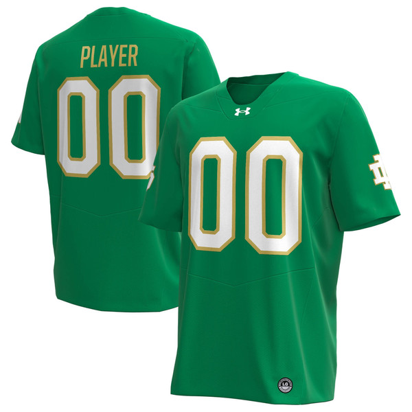 Notre Dame Fighting Irish Under Armour Alternate NIL Pick-A-Player Replica Football Jersey - Kelly Green - Lynsiley