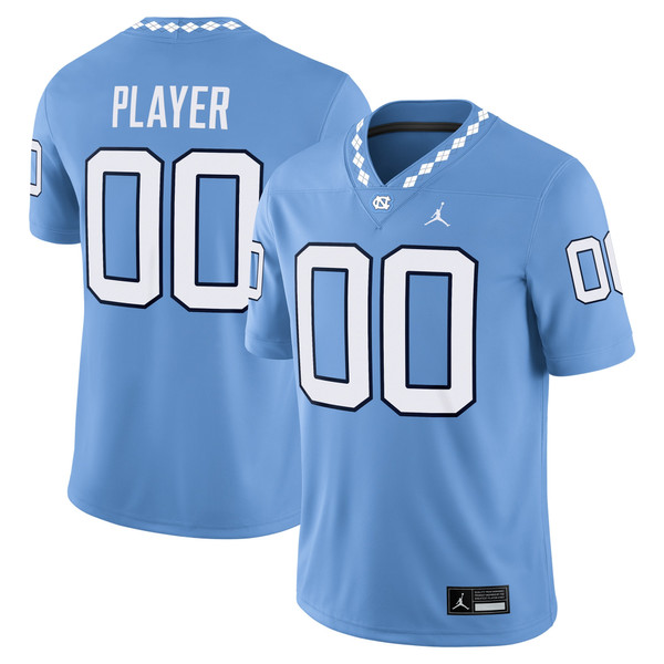 North Carolina Tar Heels Jordan Brand NIL Pick-A-Player Football Game Jersey - Carolina Blue - Lynsiley