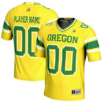 Oregon Ducks GameDay Greats NIL Pick-A-Player Football Jersey - Yellow - Lynsiley