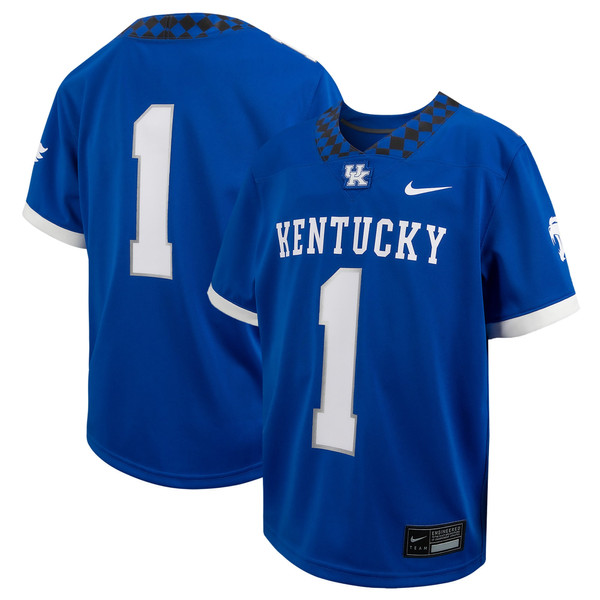 # Kentucky Wildcats Nike Youth Football Game Jersey - Royal - Lynsiley