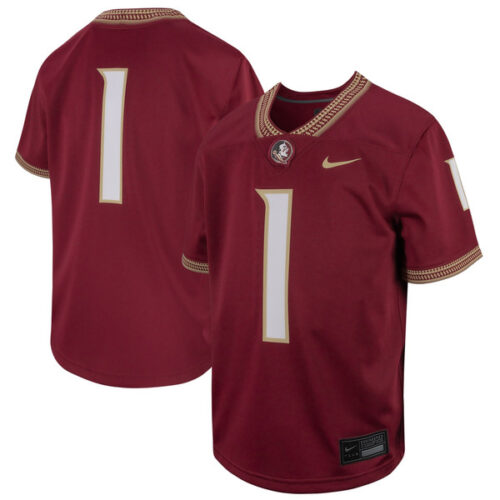 # Florida State Seminoles Nike Youth Football Game Jersey - Garnet - Lynsiley