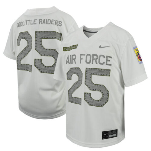 # Air Force Falcons Nike Youth Football Game Jersey - White - Lynsiley