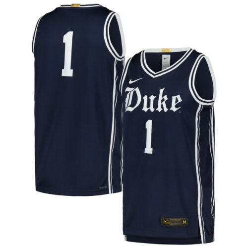 #1 Duke Blue Devils Nike Limited Authentic Jersey - Navy - Lynsiley