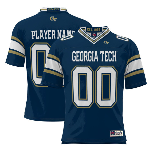 Georgia Tech Yellow Jackets GameDay Greats NIL Pick-A-Player Football Jersey - Navy - Lynsiley