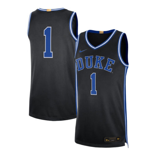 #1 Duke Blue Devils Nike Limited Authentic Jersey - Black - Lynsiley