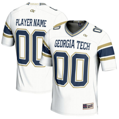 Georgia Tech Yellow Jackets GameDay Greats NIL Pick-A-Player Football Jersey - White - Lynsiley