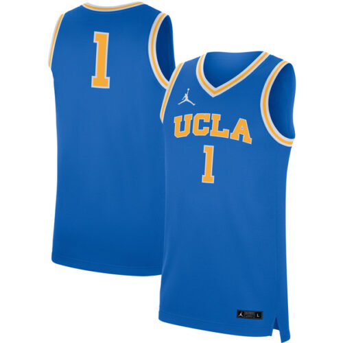 #1 UCLA Bruins Jordan Brand Replica Basketball Jersey - Blue - Lynsiley