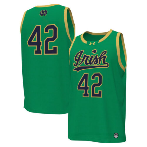 # Notre Dame Fighting Irish Under Armour Replica Basketball Jersey - Kelly Green - Lynsiley