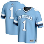 #1 North Carolina Tar Heels GameDay Greats Unisex Lightweight Collegiate Football Fashion Jersey - Carolina Blue - Lynsiley