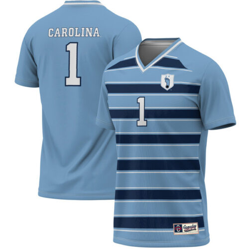 #1 North Carolina Tar Heels GameDay Greats Youth Lightweight Soccer Fashion Jersey - Carolina Blue/Navy - Lynsiley