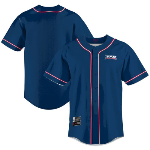 Florida Atlantic Owls GameDay Greats Lightweight Baseball Jersey - Blue - Lynsiley