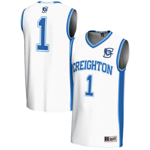 #1 Creighton Bluejays GameDay Greats Youth Lightweight Basketball Jersey - White - Lynsiley