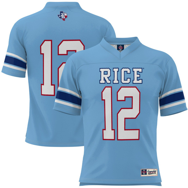 #1 Rice Owls GameDay Greats Football Jersey - Light Blue - Lynsiley