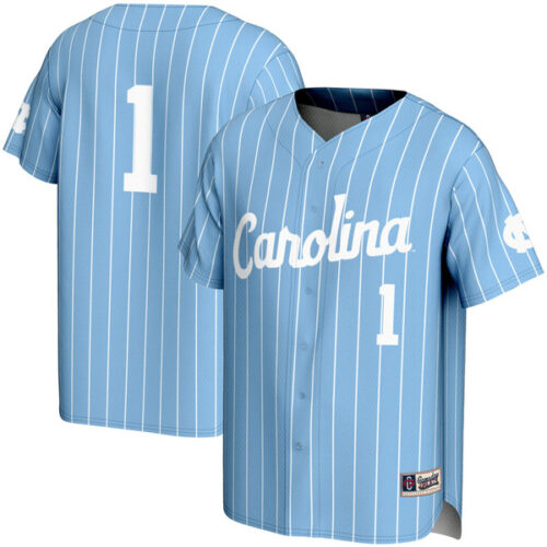 #1 North Carolina Tar Heels GameDay Greats Youth Lightweight Baseball Jersey - Carolina Blue - Lynsiley