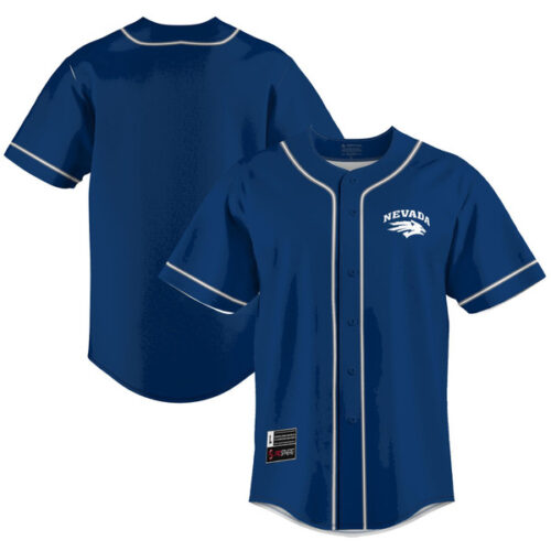 Nevada Wolf Pack GameDay Greats Lightweight Baseball Jersey - Blue - Lynsiley