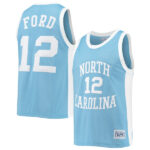 Phil Ford North Carolina Tar Heels Original Retro Brand Commemorative Classic Basketball Jersey - Carolina Blue - Lynsiley