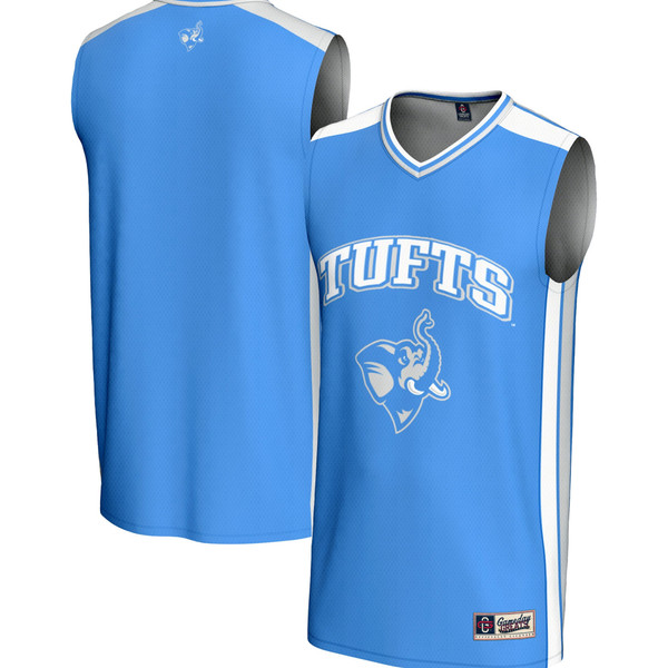 Tufts University Jumbos GameDay Greats Spirit Basketball Jersey - Blue - Lynsiley