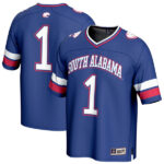 #1 South Alabama Jaguars GameDay Greats Youth Collegiate Football Fashion Jersey - Blue - Lynsiley