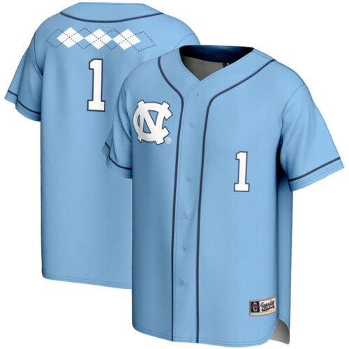 #1 North Carolina Tar Heels GameDay Greats Unisex Lightweight Softball Jersey - Carolina Blue - Lynsiley