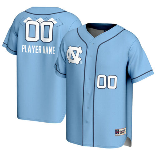 North Carolina Tar Heels GameDay Greats Unisex NIL Pick-A-Player Lightweight Softball Jersey - Carolina Blue - Lynsiley