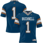 #1 Bucknell Bison GameDay Greats Endzone Football Jersey - Blue - Lynsiley