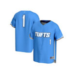 #1 Tufts University Jumbos GameDay Greats Unisex Lightweight Baseball Fashion Jersey - Light Blue - Lynsiley