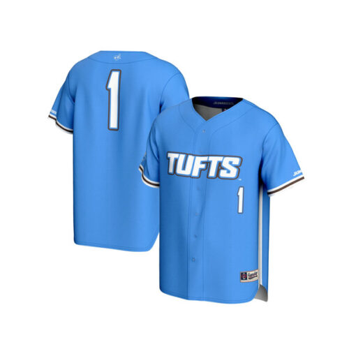 #1 Tufts University Jumbos GameDay Greats Unisex Lightweight Baseball Fashion Jersey - Light Blue - Lynsiley