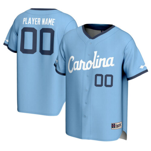 North Carolina Tar Heels GameDay Greats Carolina Blue NIL Pick-A-Player Lightweight Baseball Jersey - Light Blue - Lynsiley